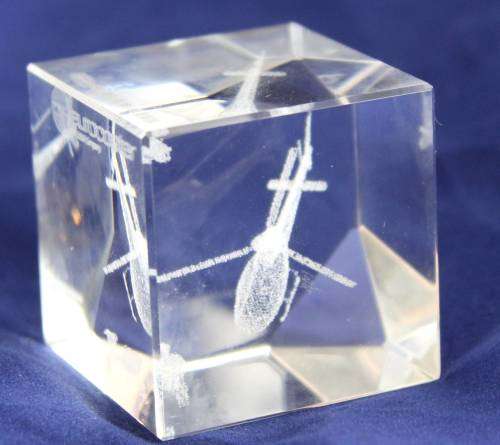 Eurocopter AS350 laser etched cube