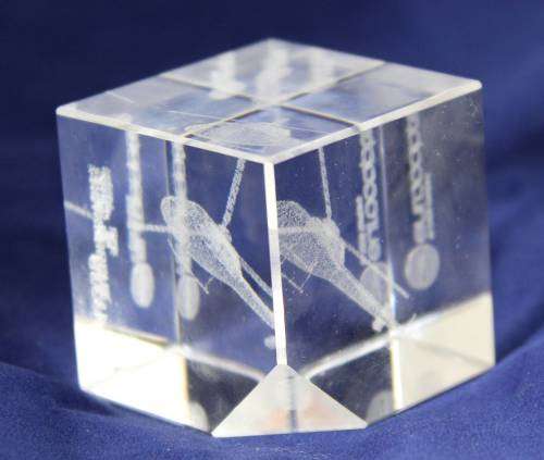 Eurocopter AS350 laser etched cube