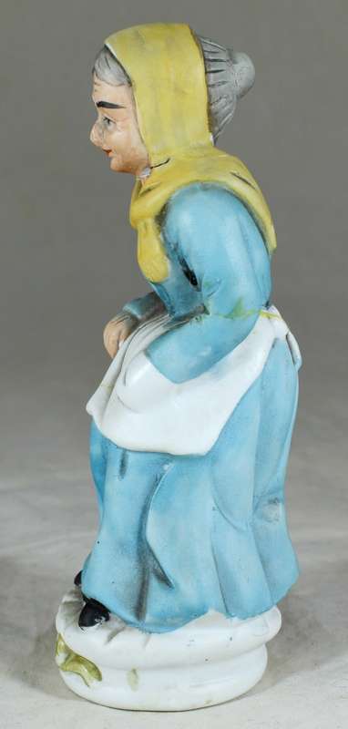 Old Woman with a Basket Figurine