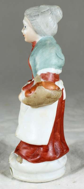 Old Woman with a Basket Figurine