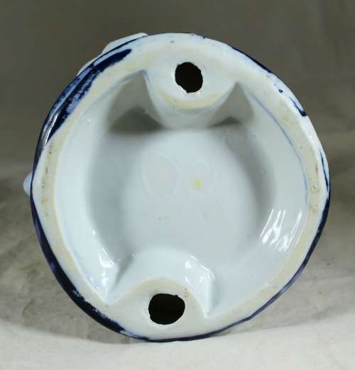 Victorian Man in Blue & White Figurine