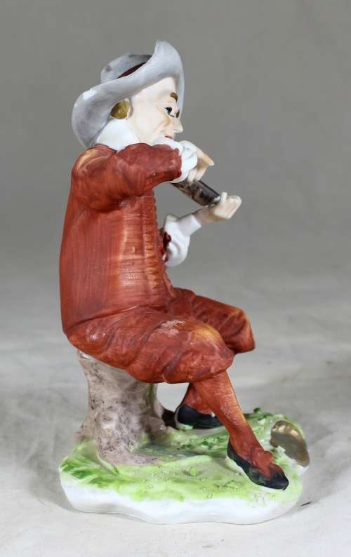 Musician Playing a Violin Figurine  Bid Now!!