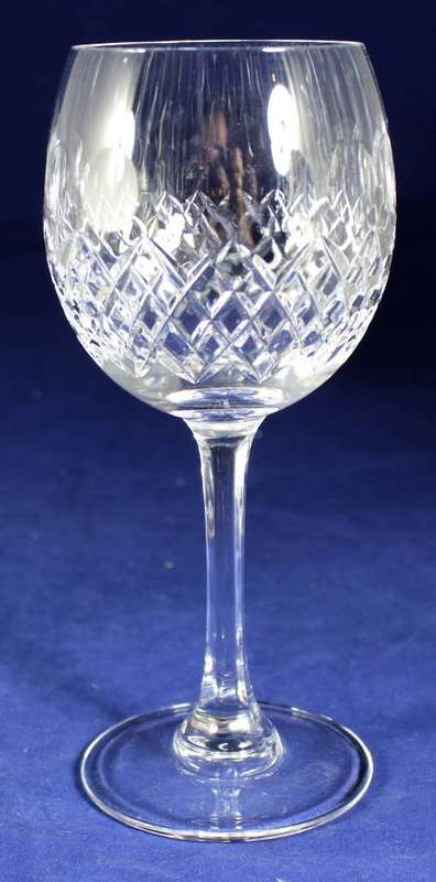 Set of 21 crystal white wine glasses