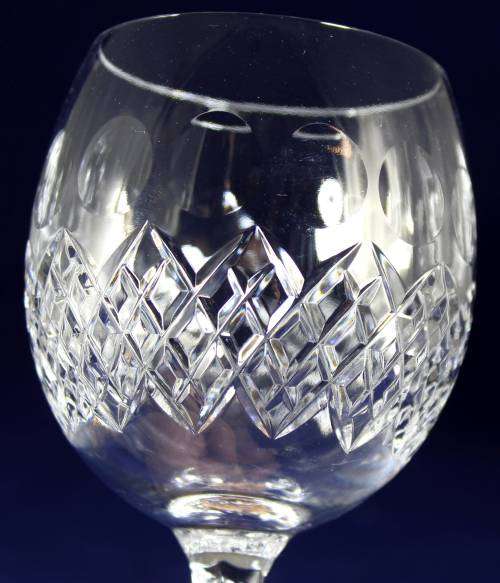 Set of 21 crystal white wine glasses