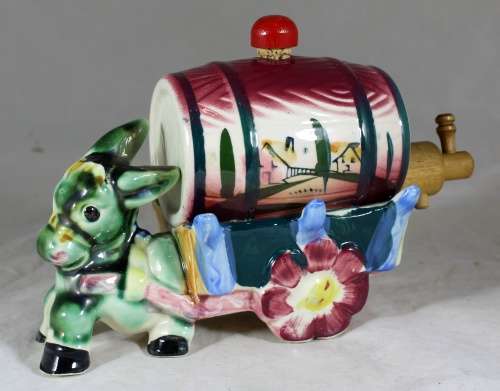 Donkey Cart with Barrel  Bid Now!!
