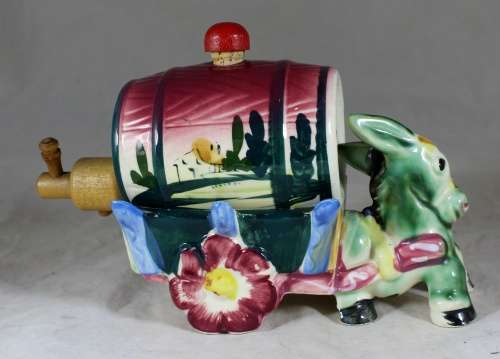 Donkey Cart with Barrel  Bid Now!!