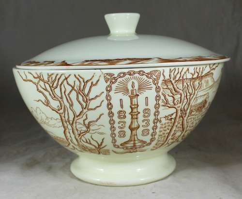 Large Voortrekker Commemorative Serving Bowl - Maastrich (Holland)  Bid Now!!