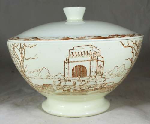 Large Voortrekker Commemorative Serving Bowl - Maastrich (Holland)  Bid Now!!