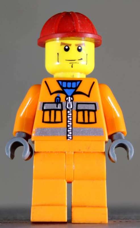 Lego mini figurine - Construction worker