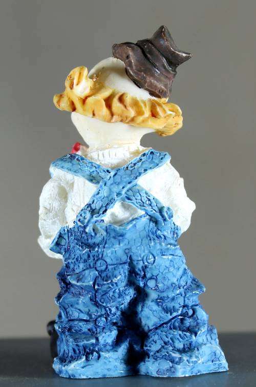 Small Clown Figurine - With Saxophone - BID NOW