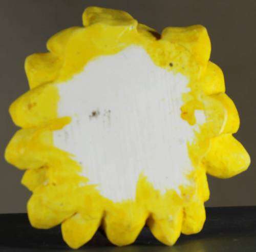 Small Clown Figurine - Seated in Large Sunflower - BID NOW