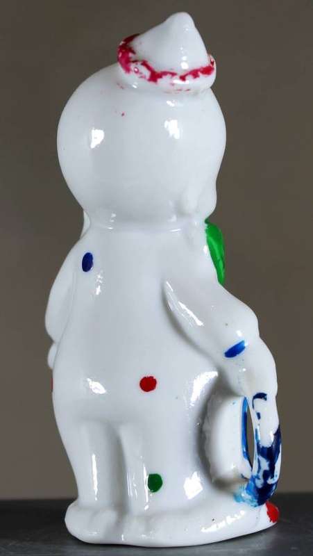 Small Clown Figurine - With Bowtie and Ring- BID NOW