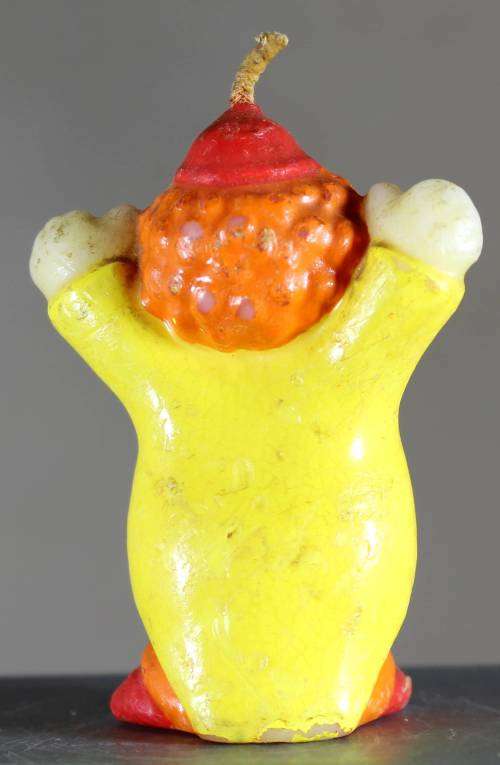 Small Clown Figurine - Candle- BID NOW