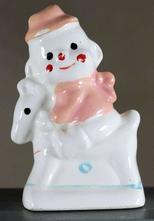 Small Clown Figurine - Baby on a Horse - BID NOW