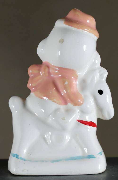 Small Clown Figurine - Baby on a Horse - BID NOW