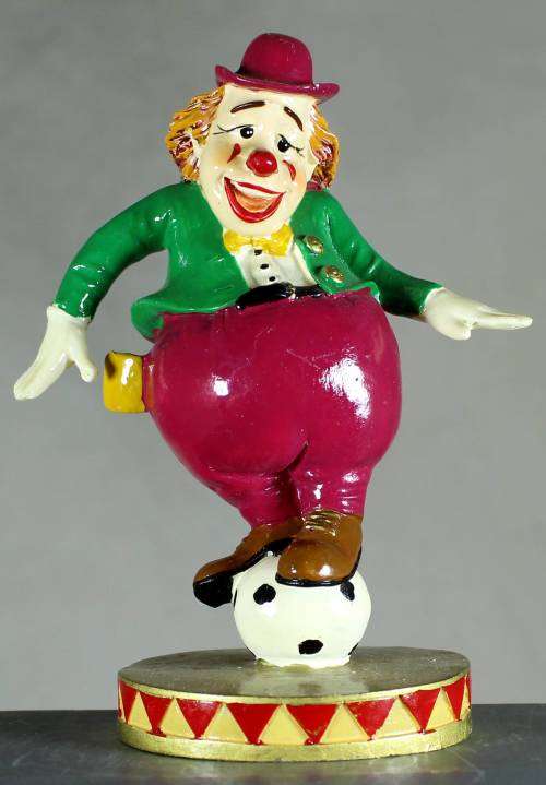 Clown Figurine - Balancing on a Ball - BID NOW