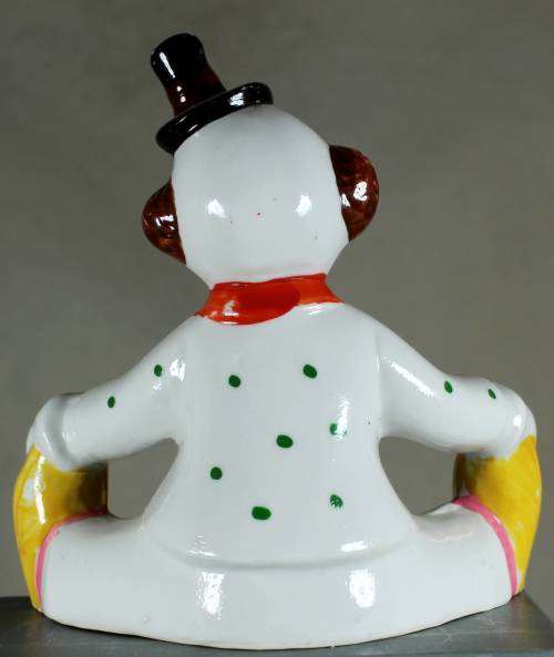 Clown Figurine - Seated boy with Top Hat - BID NOW