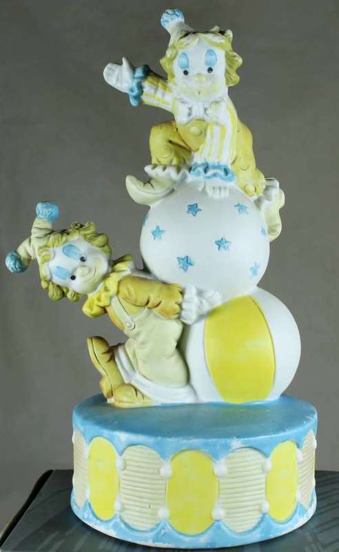 Clown Figurine -  Balancing On Large Balls - BID NOW