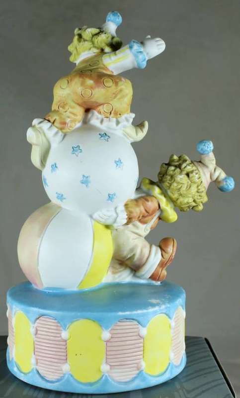 Clown Figurine -  Balancing On Large Balls - BID NOW