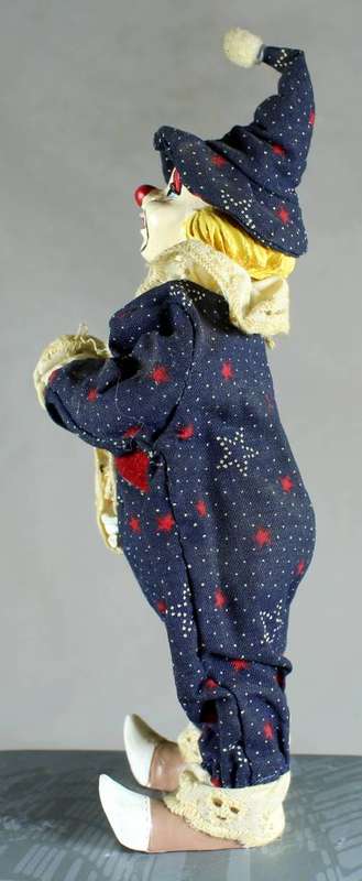 Clown Figurine - Dressed With Pointy Hat - BID NOW