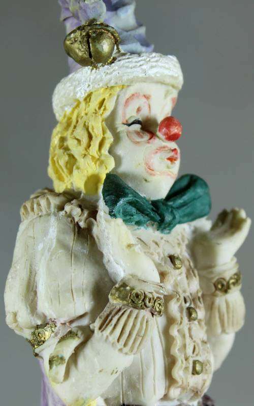 Clown Figurine - With Folded Umbrella - BID NOW