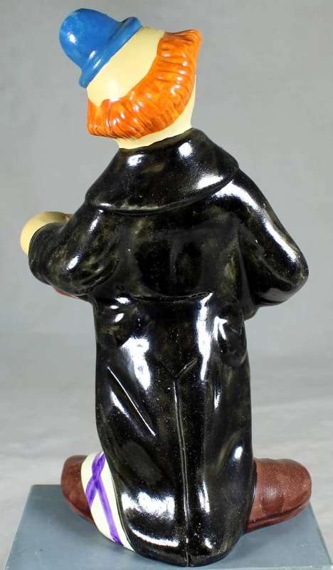 Large Clown Figurine - Playing a Concertina - BID NOW