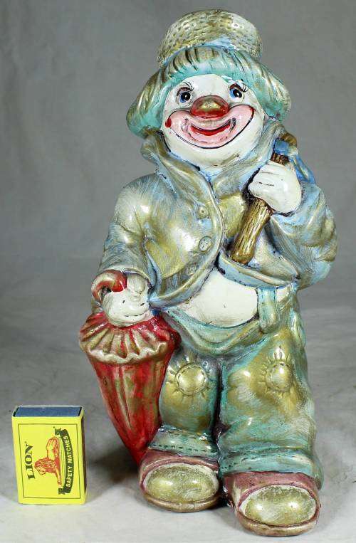 Large Clown Figurine - Piggy Bank - BID NOW