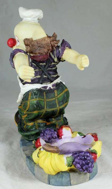Large Clown Figurine - Wine Bottle Holder - BID NOW