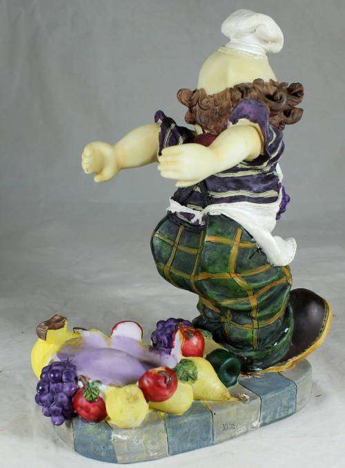 Large Clown Figurine - Wine Bottle Holder - BID NOW
