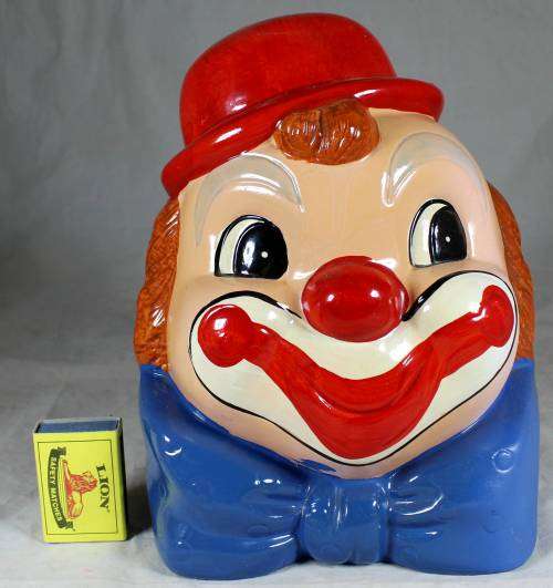 Very large clown piggy bank