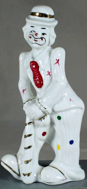 Clown figurine with a cane
