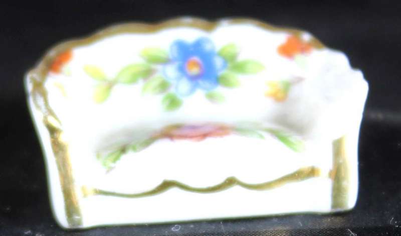 Limoges Miniature - Couch - Beautiful!!! BID NOW!!!!