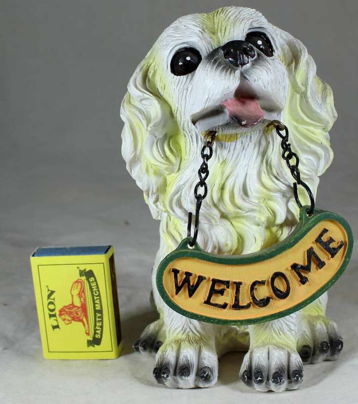 Resin figurine - Welcome - Cocker Spaniel