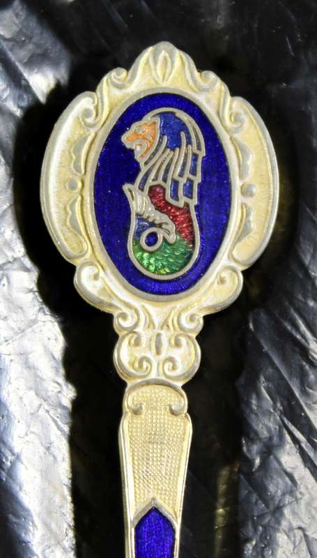 Souvenir spoon - Singapore - Cloisonne