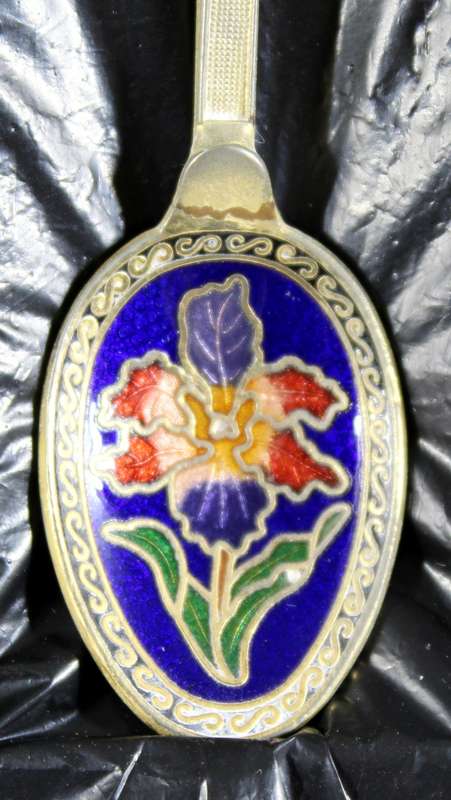 Souvenir spoon - Singapore - Cloisonne