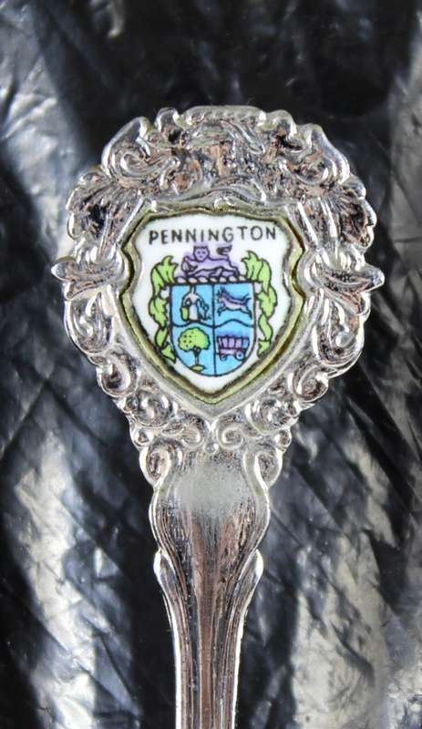 Souvenir spoon - Pennington with engraving