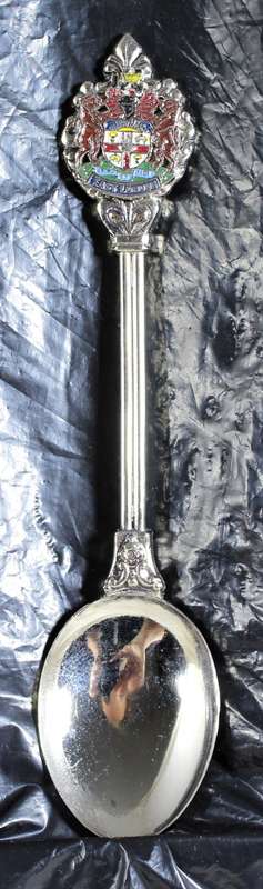 Souvenir Spoon - East London with Crest