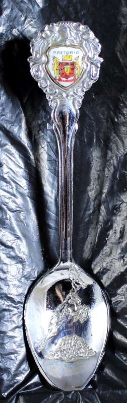 Souvenir Spoon - Pretoria with Etched Springbok