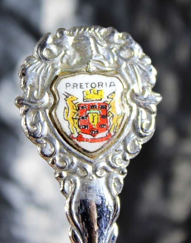 Souvenir Spoon - Pretoria with Etched Springbok