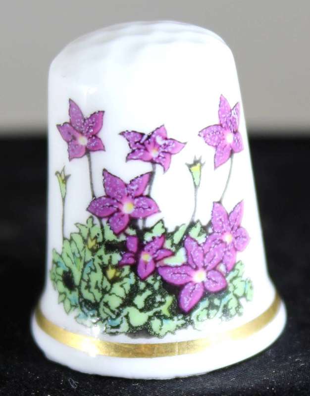 Collectible Thimble - Impressions - Australia - Royal Bluebell - Act Fast!! Bid Now!!!