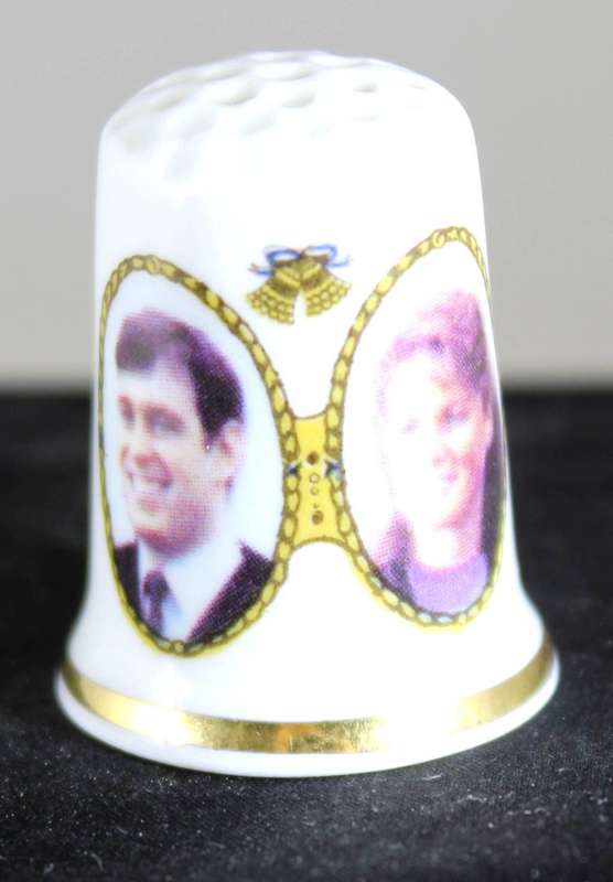 Collectible Thimble - Prince Andrew & Sarah Ferguson - Birchcroft