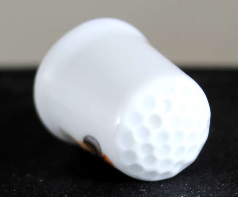 Collectible Thimble - Limoges - Lady With Hat With Ribbons - Act Fast!! Bid Now!!!