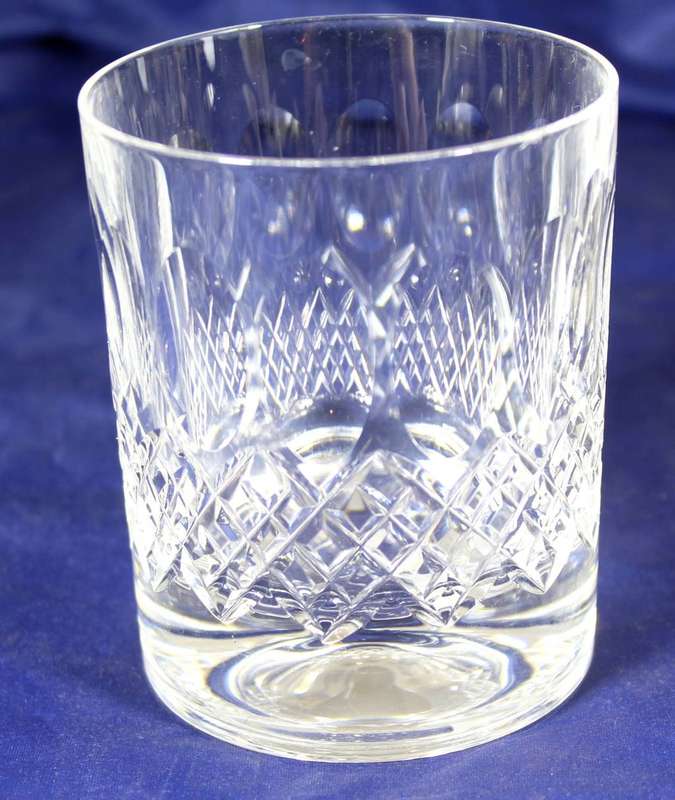 Set of 4 crystal whisky tumblers