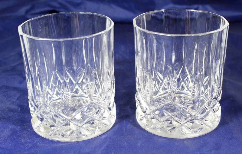 Pair of Crystal Whisky Tumblers