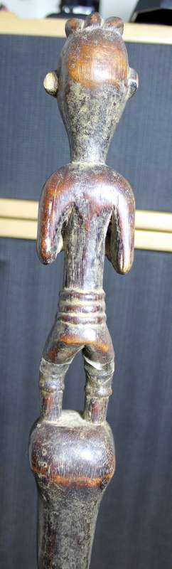 Tall East African wooden carved figure