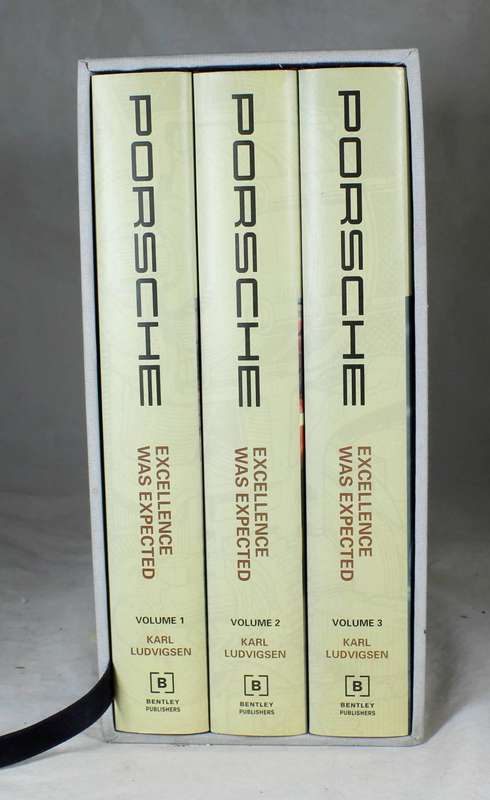 Set of three Porsche books - excellence was expected