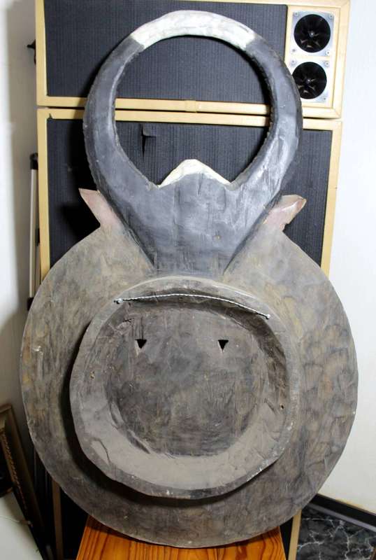 Large wooden carved shield