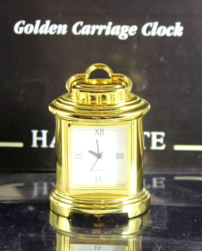 Hachette clock with booklet - #33 Golden Carriage Clock