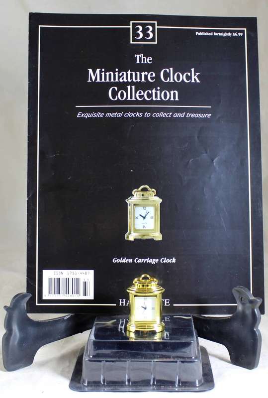 Hachette clock with booklet - #33 Golden Carriage Clock