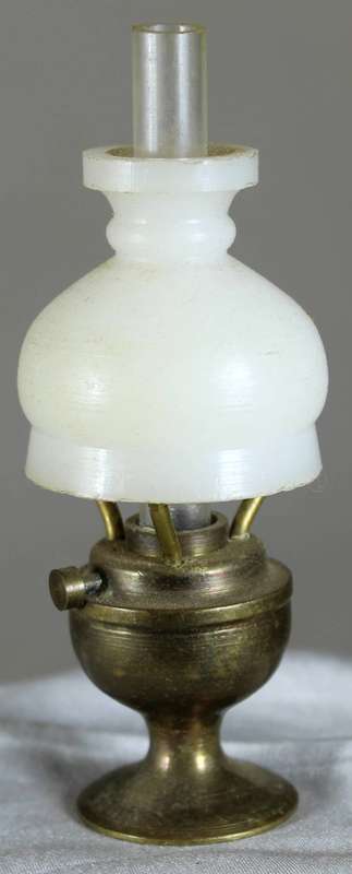 Miniature brass gas lamp